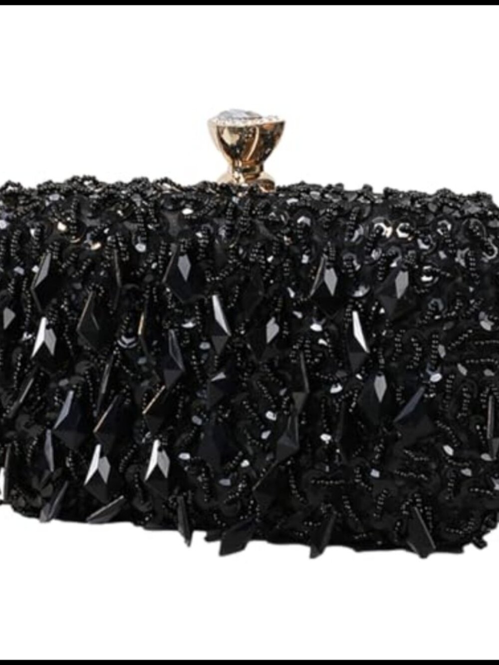 Beaded Sequin Clutch Evening Bag Embroidered Party Wedding Purse